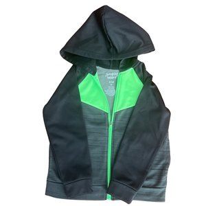 Jumping Beans Boys Lime Green & Black Long Sleeve Zipper Sweatshirt Size 5T